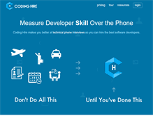 Tablet Screenshot of codinghire.com